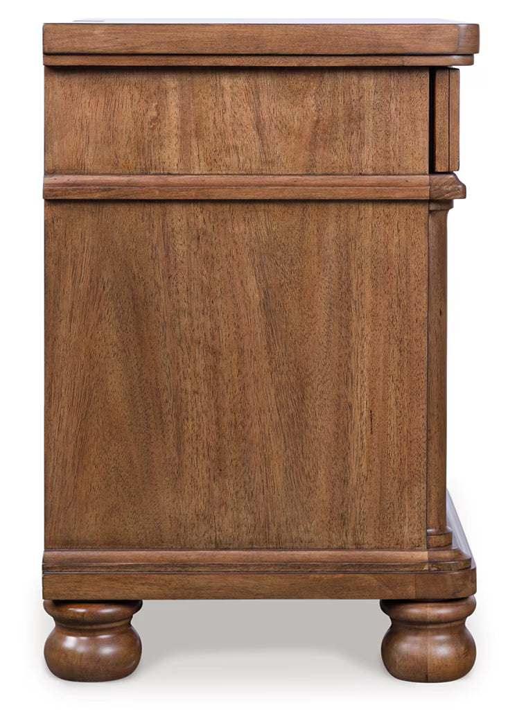 Rowlenstown - Brown - Three Drawer Night Stand