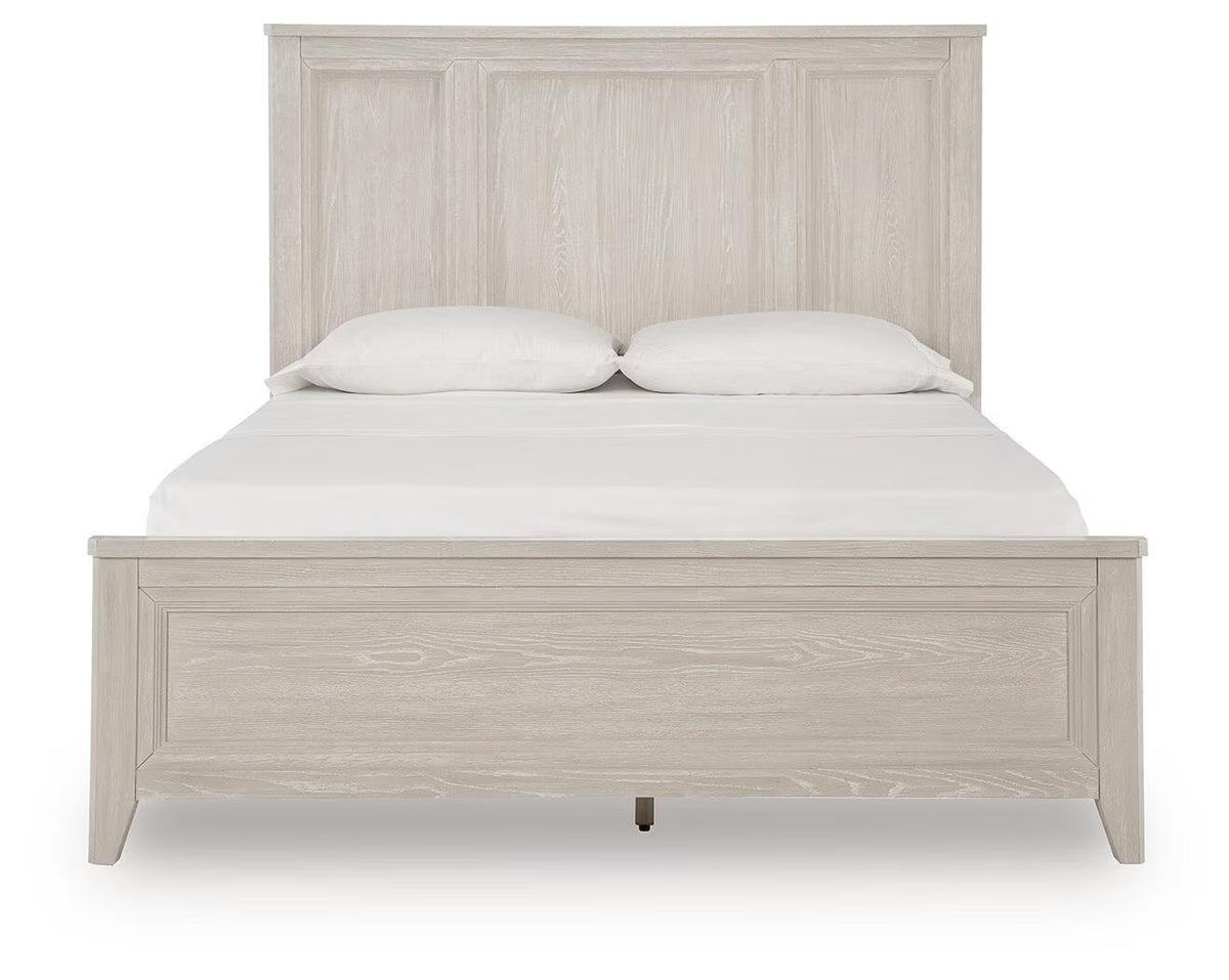 Darbonton - Queen Panel Storage Bed - Dove White