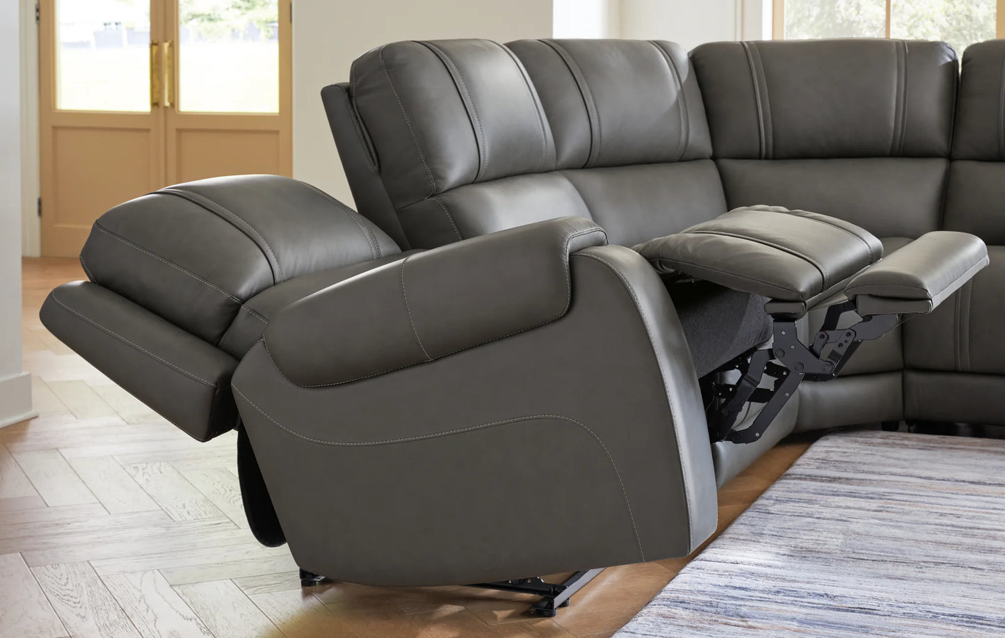 5Z - Pittson - 5-Piece Power Reclining Sectional - Anchor