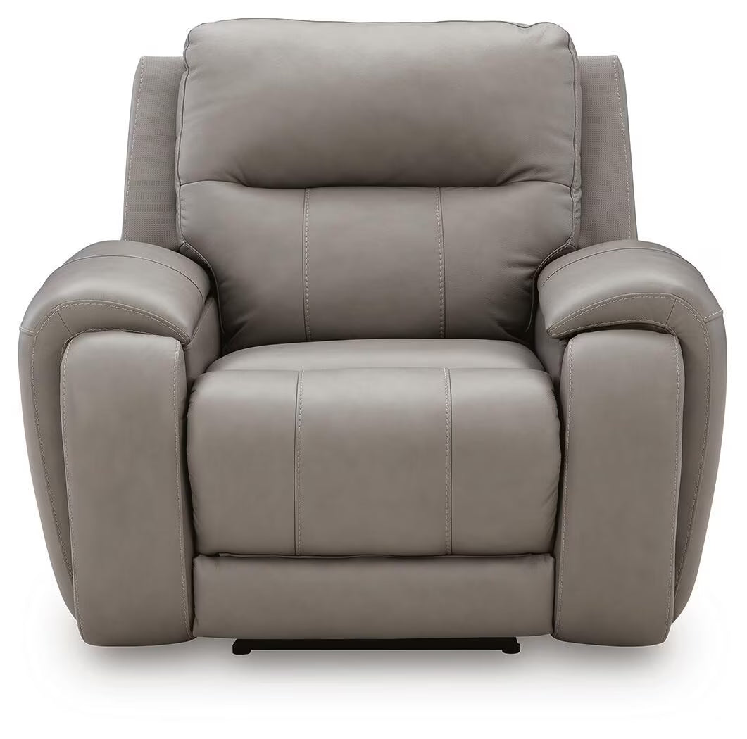 Real Moments - Power Recliner With Audio Seating - Ash