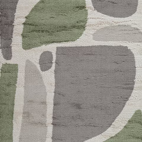 Anburgh - Green / Gray / Ivory - Medium Rug - 5' x 7'