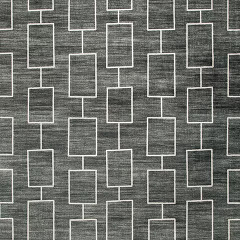 Elderland - Black / Gray - Washable Large Rug - 8' x 10'