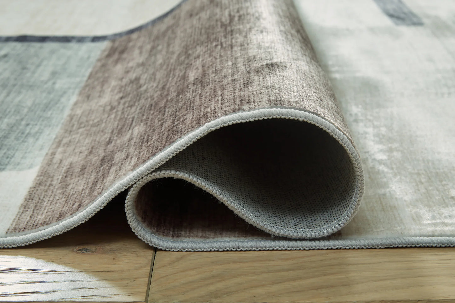 Larkport - Cream / Brown / Gray - Washable Large Rug - 8' x 10'