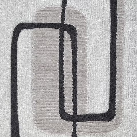 Davismour - Ivory / Taupe / Charcoal - Medium Rug - 5' x 7'