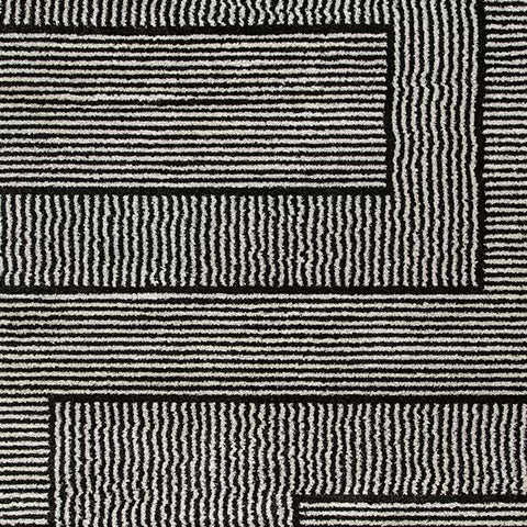 Kurtmen - Black / Ivory - Large Rug - 8' x 10'