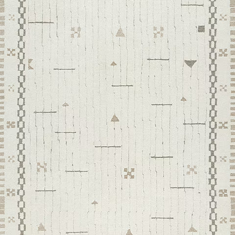 Dot - Cream / Brown / Taupe - Large Rug - 8' x 10'