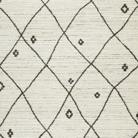 Fenriston - 5' x 8' Rug - Cream / Black