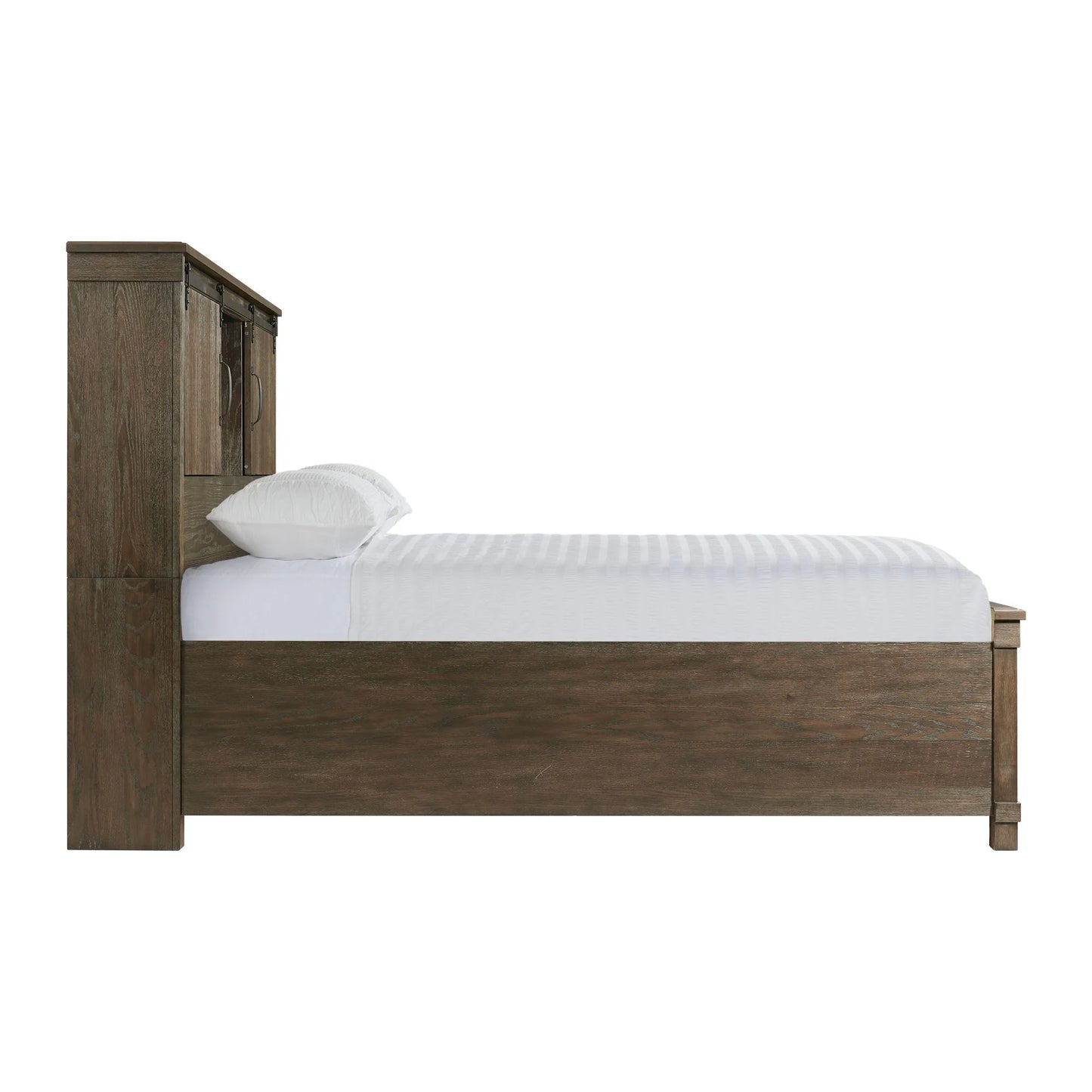 Scott - Queen Platform Storage Bed - Dark Brown