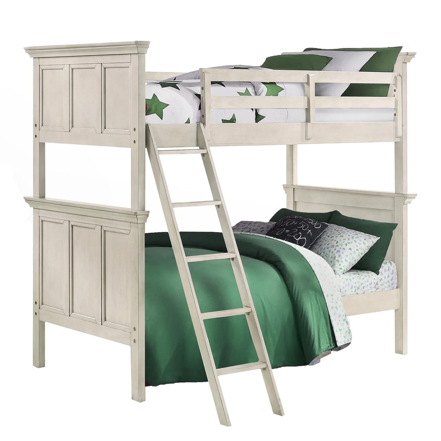 San Mateo Youth - Twin Over Twin Bunk Bed - Rustic White