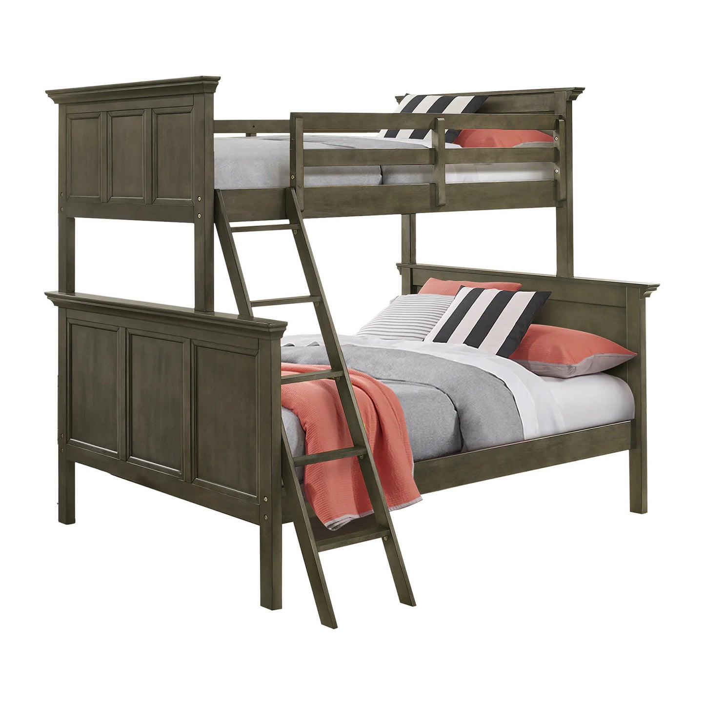 San Mateo Youth - Twin Over Full Bunk Bed - Gray