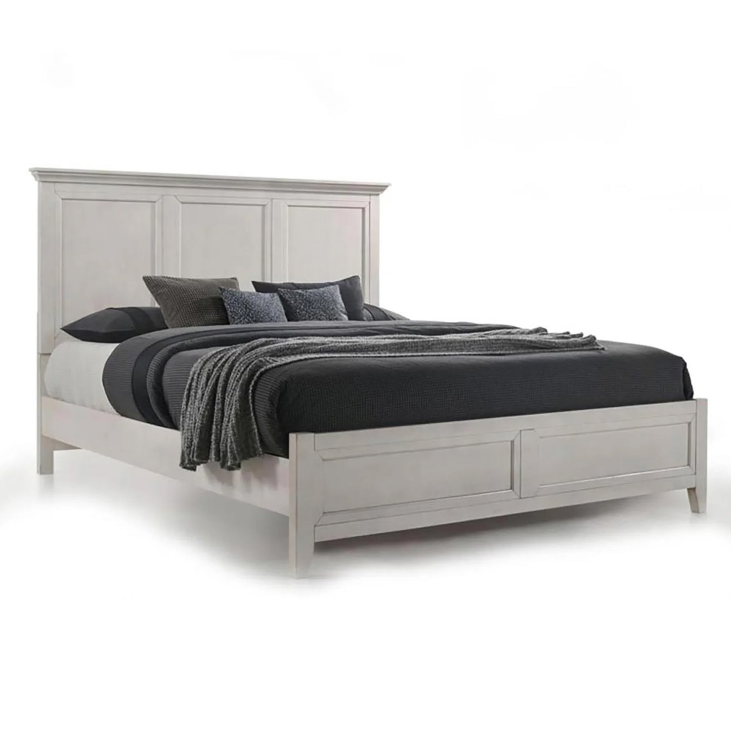 San Mateo - Queen Standard Bed - Rustic White