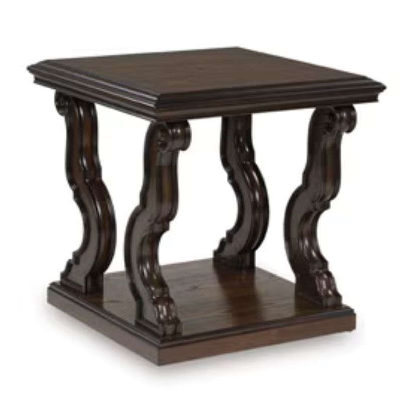 Maylee - Dark Brown - Square End Table