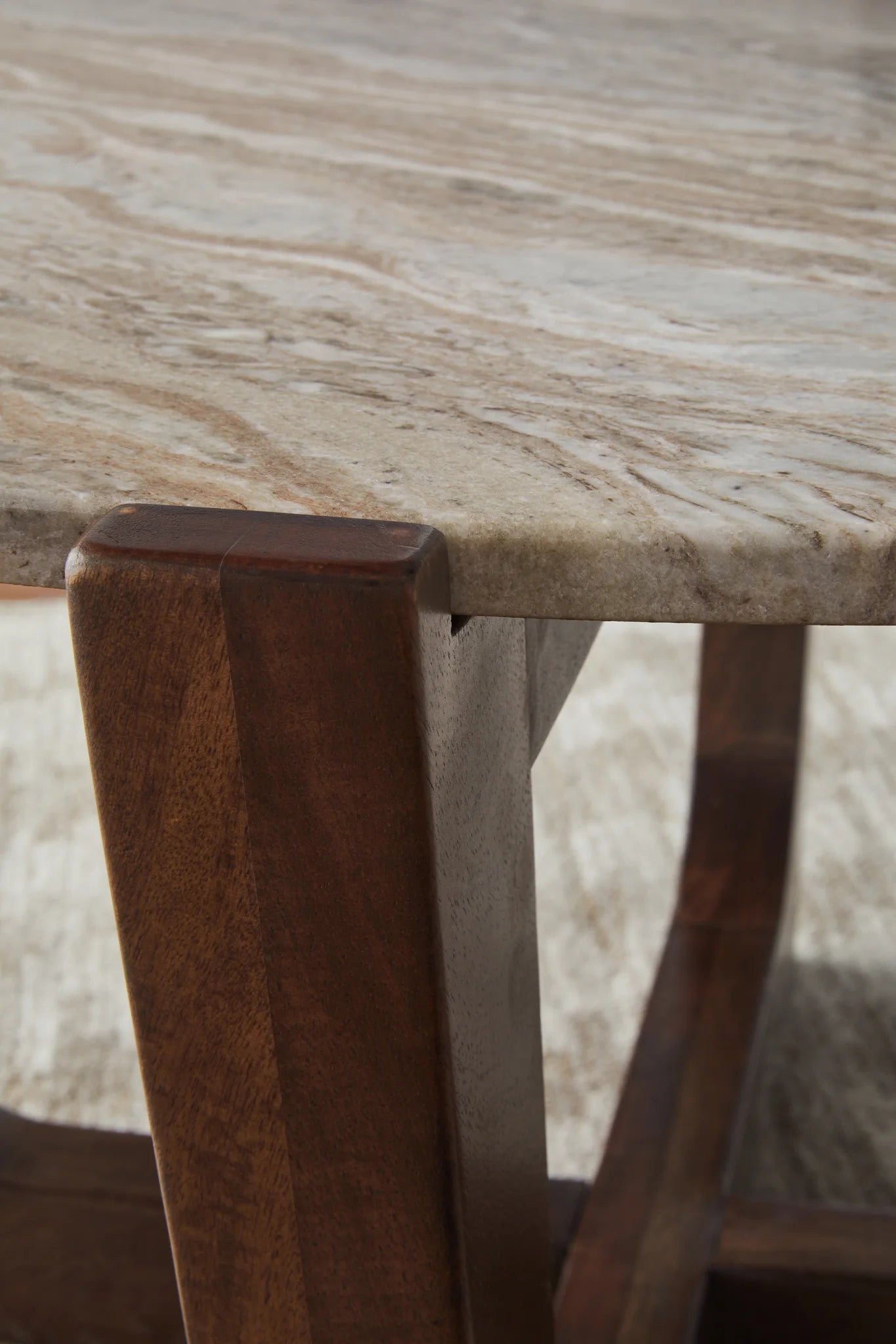 Tanidore - Warm Brown - Round End Table-5
