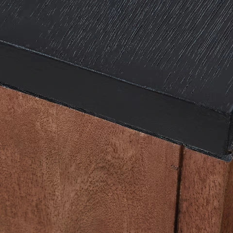 Kallari - Warm Brown / Black - Chair Side End Table