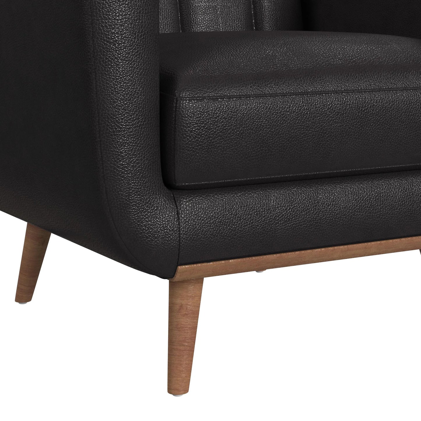 Horizon - Chair With Wood Front - Pebble Dark Gray