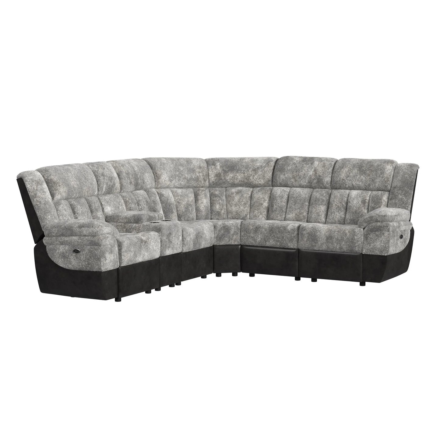 Santorini - 6 Piece Motion Sectional Set - Dillon/Shire Steel