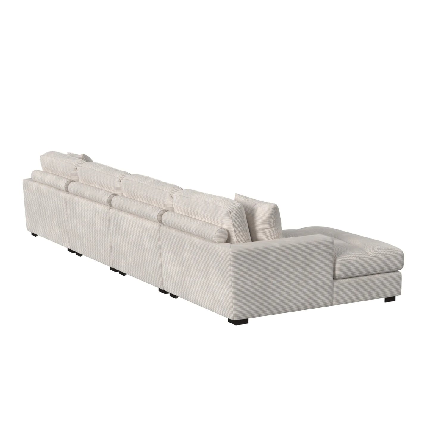 Arizona - Modular 4 Piece Sectional Set With LHF Chaise - Steno Beige