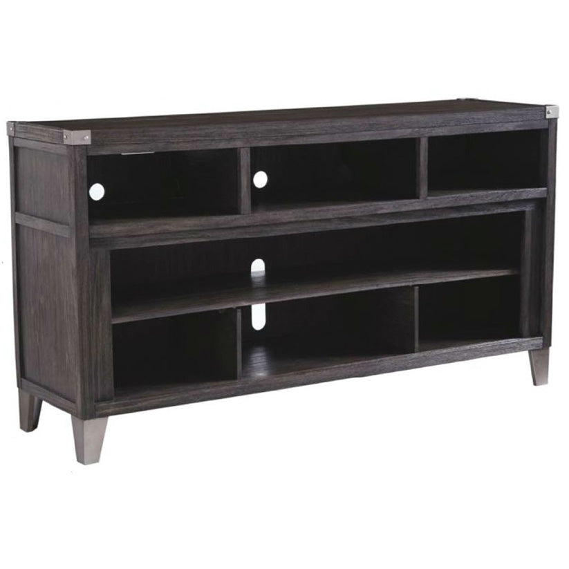 Todoe - Gray - 2 Pc. - 65" TV Stand With Wide Fireplace Insert