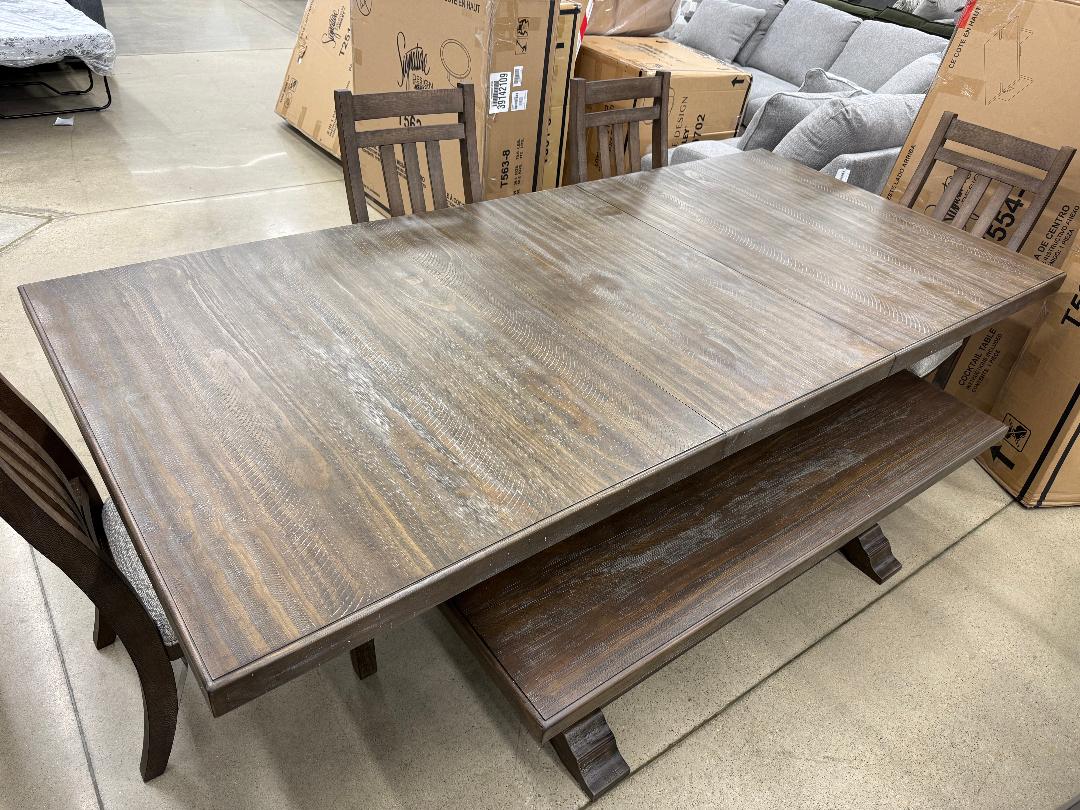 “Wyndahl” Table, Four Chair and Bench