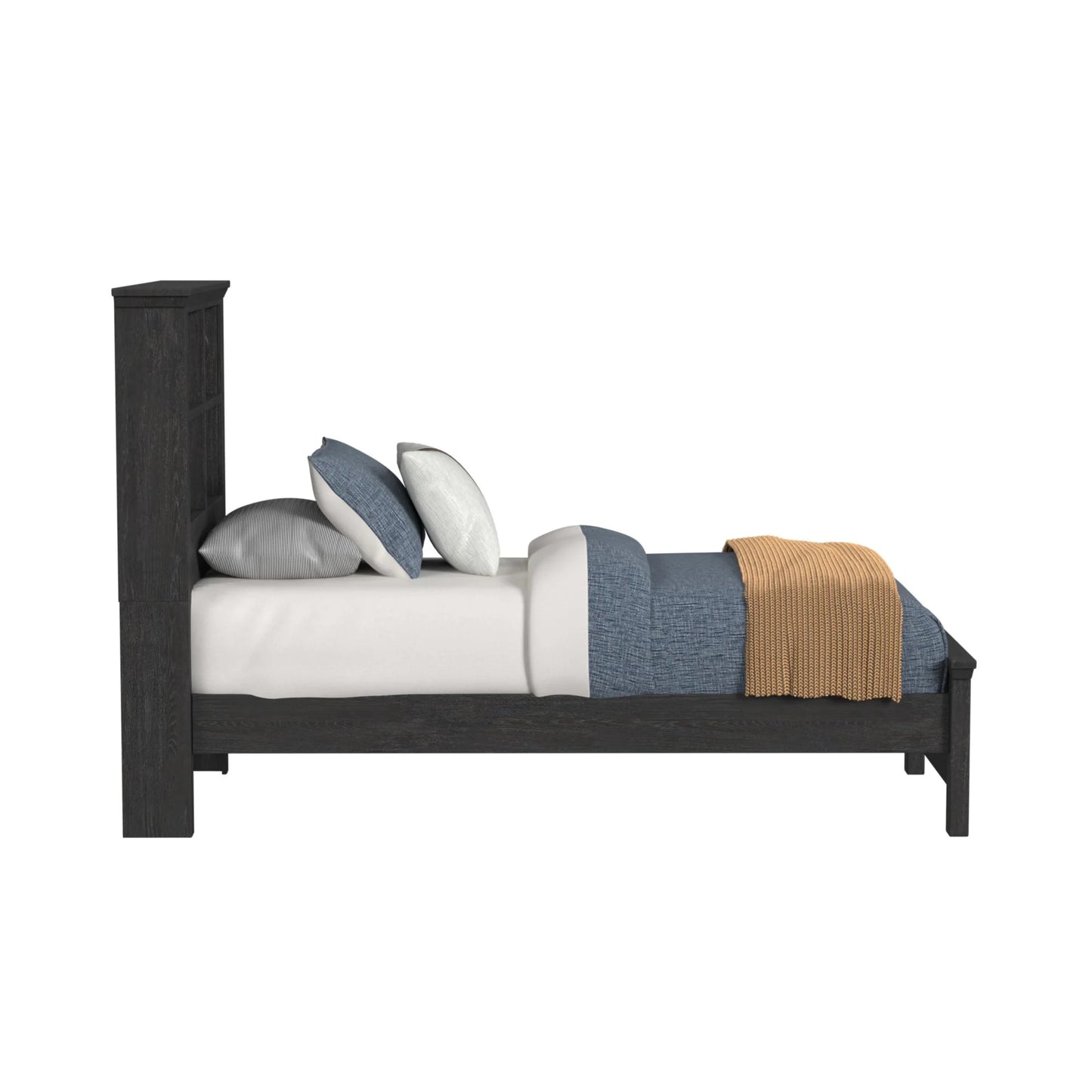 Hampton Kids - Twin Bookcase Bed - Charcoal