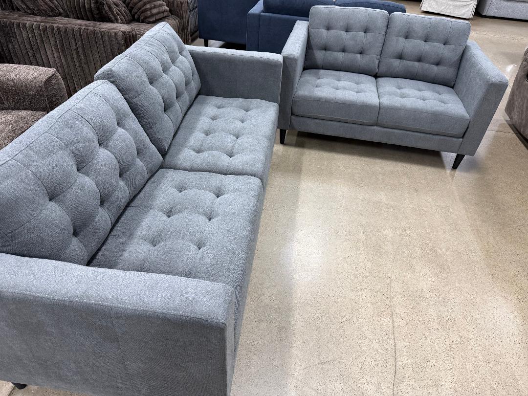 Sofa and Loveseat - Charcoal