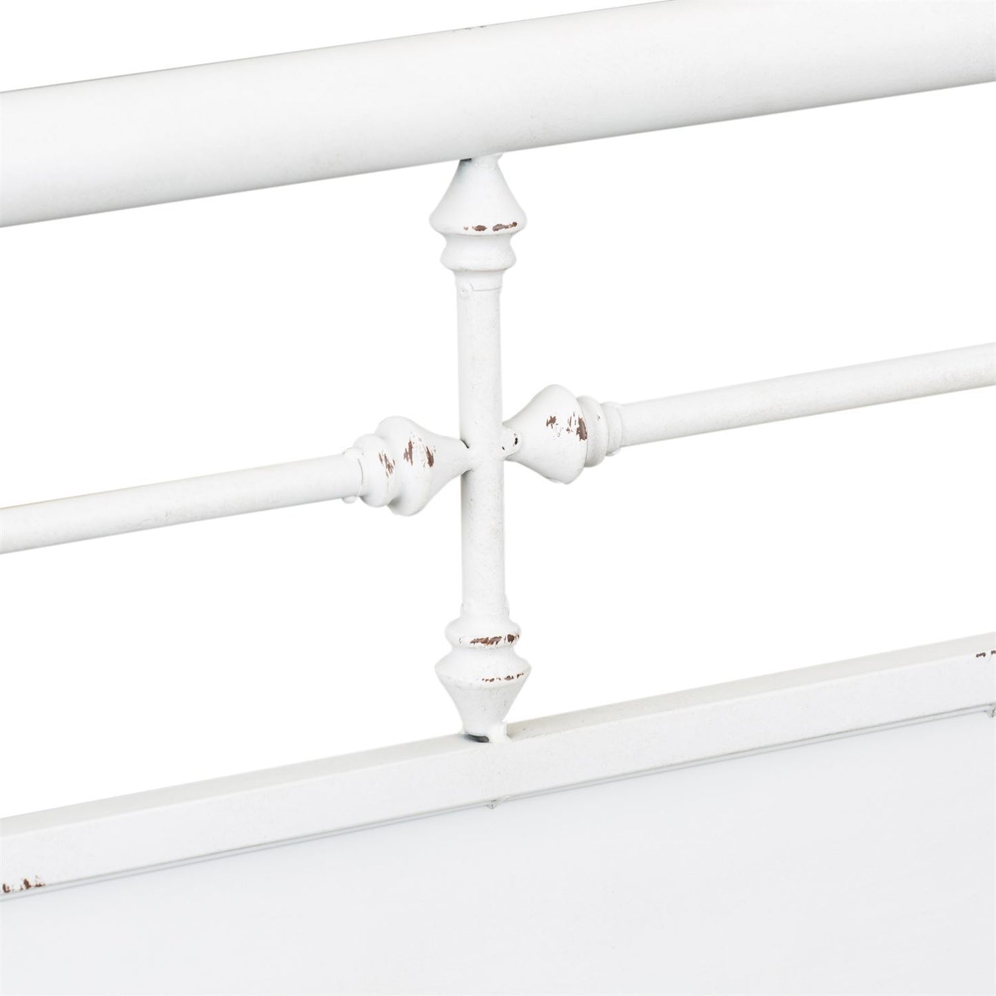 Vintage Series - Twin Metal Bed - Antique White