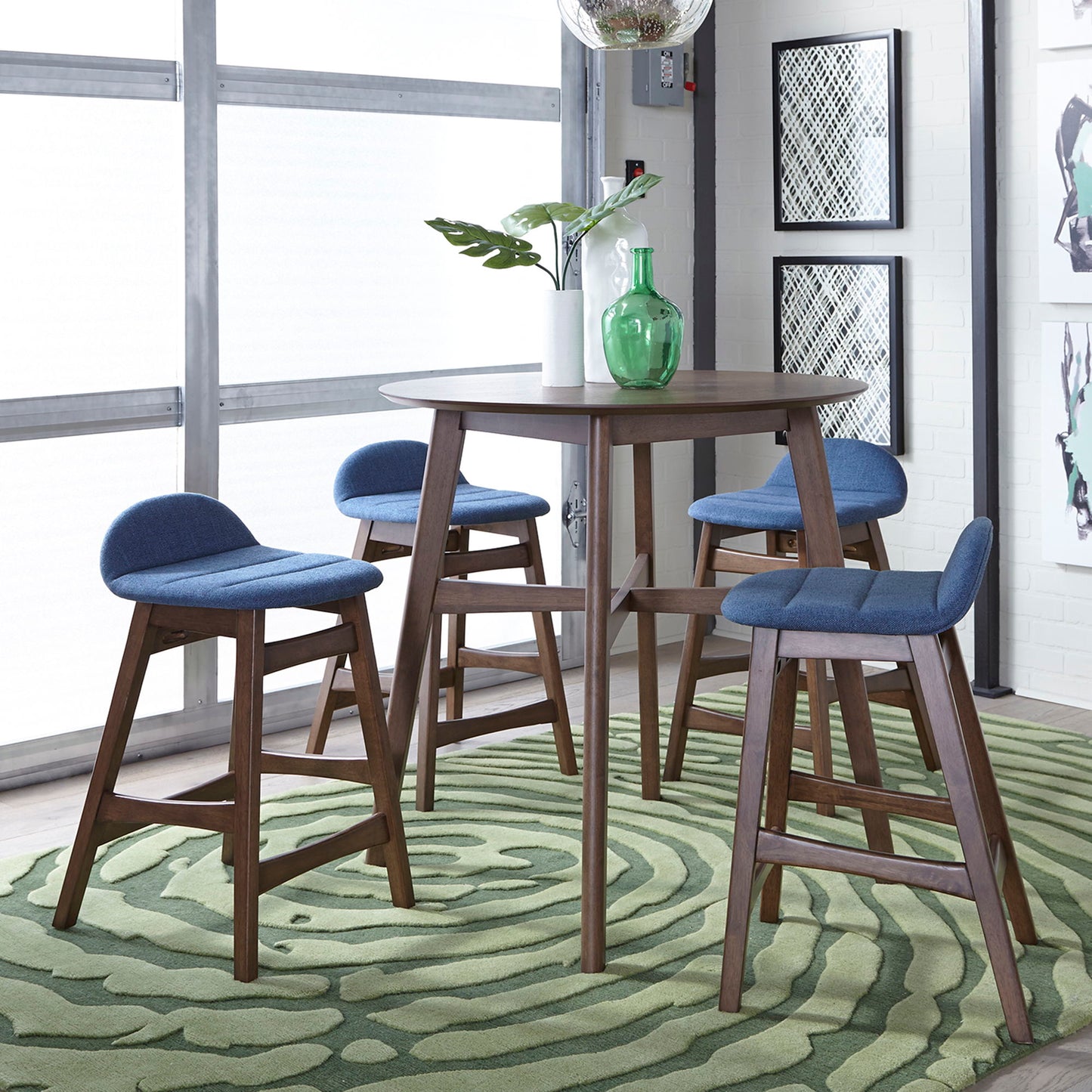 Space Savers - 24" Counter Chair - Blue