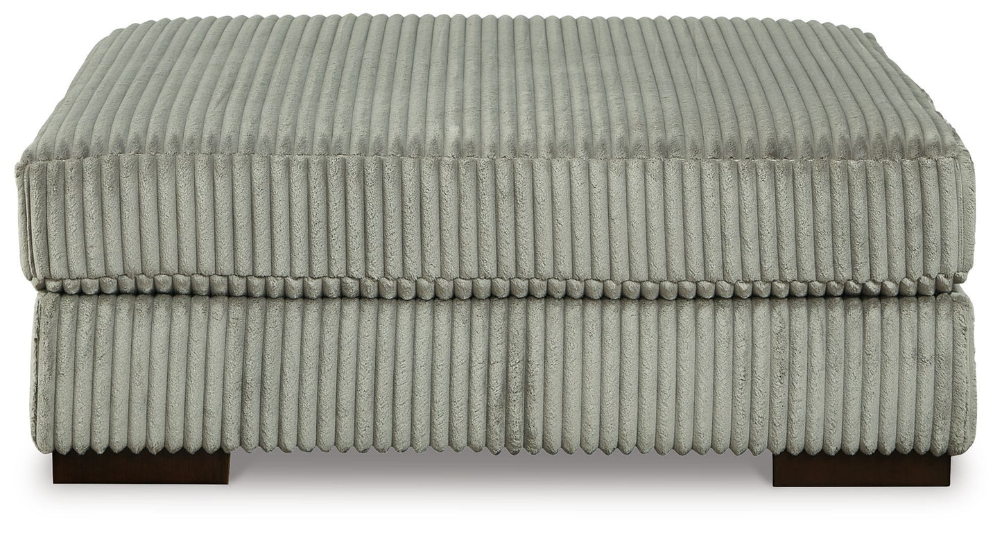 Lindyn - Fog - Oversized Accent Ottoman