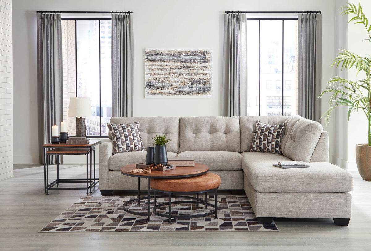 Mahoney - Pebble - 2-Piece Sectional With Raf Corner Chaise