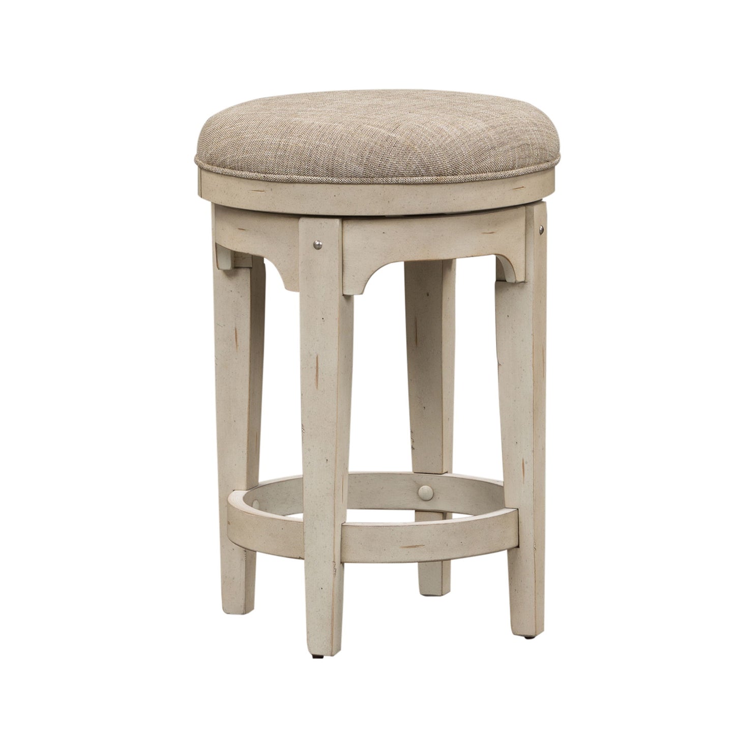 Morgan Creek - 3 Piece Set (1-Round Cocktail 2-End Tables) - White
