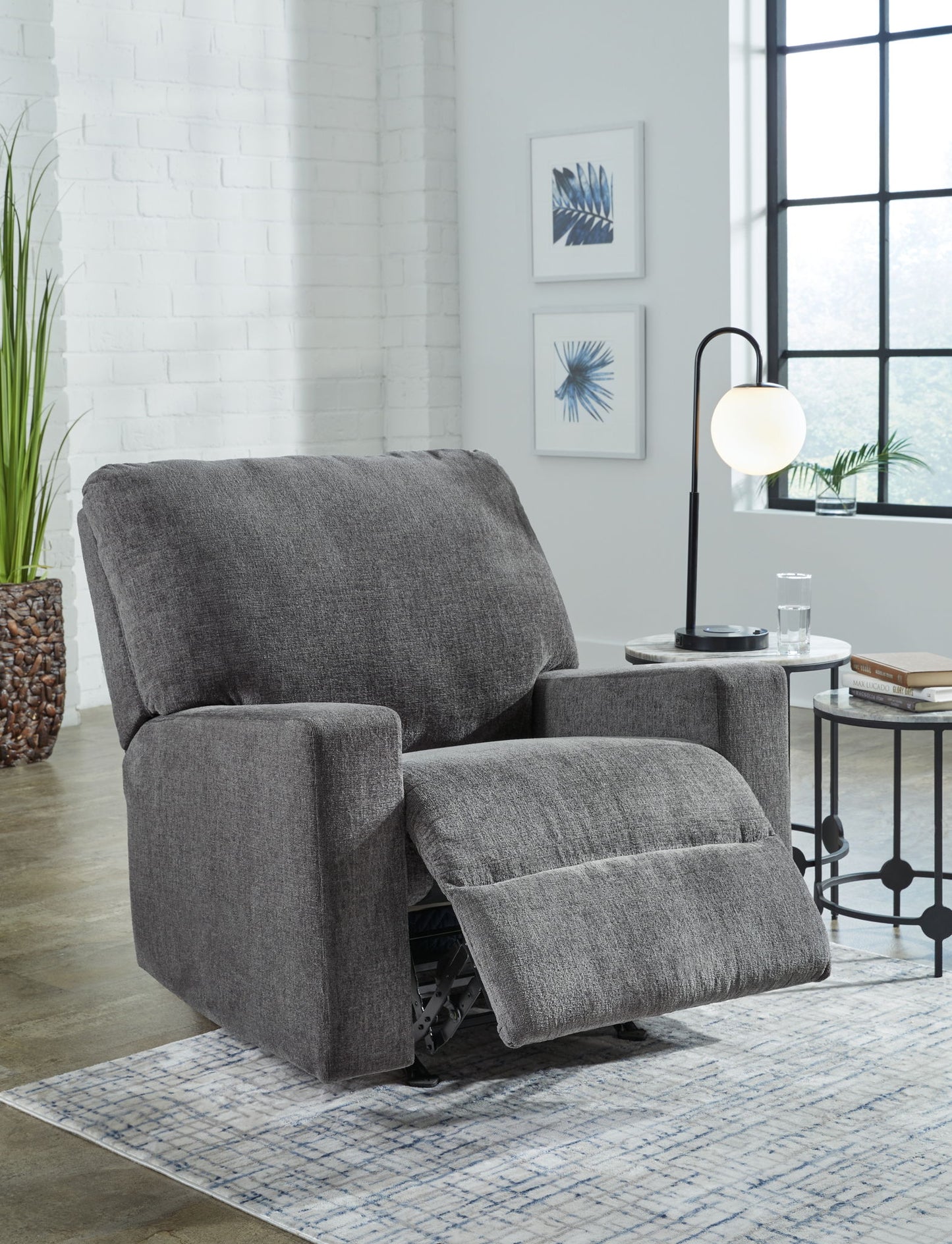 Rannis - Pewter - Rocker Recliner