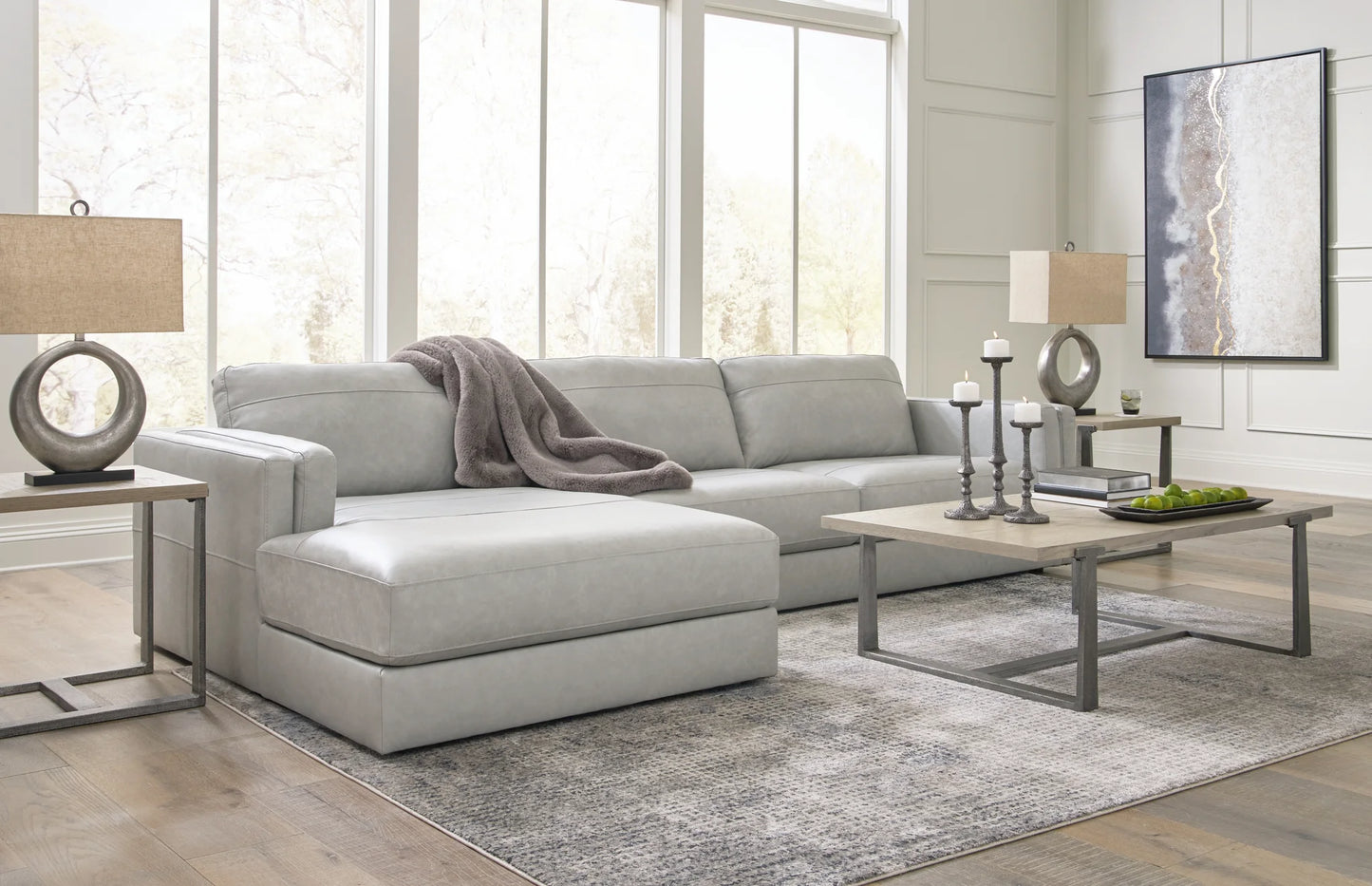 Amiata - Glacier - 2-Piece Sectional With Laf Corner Chaise