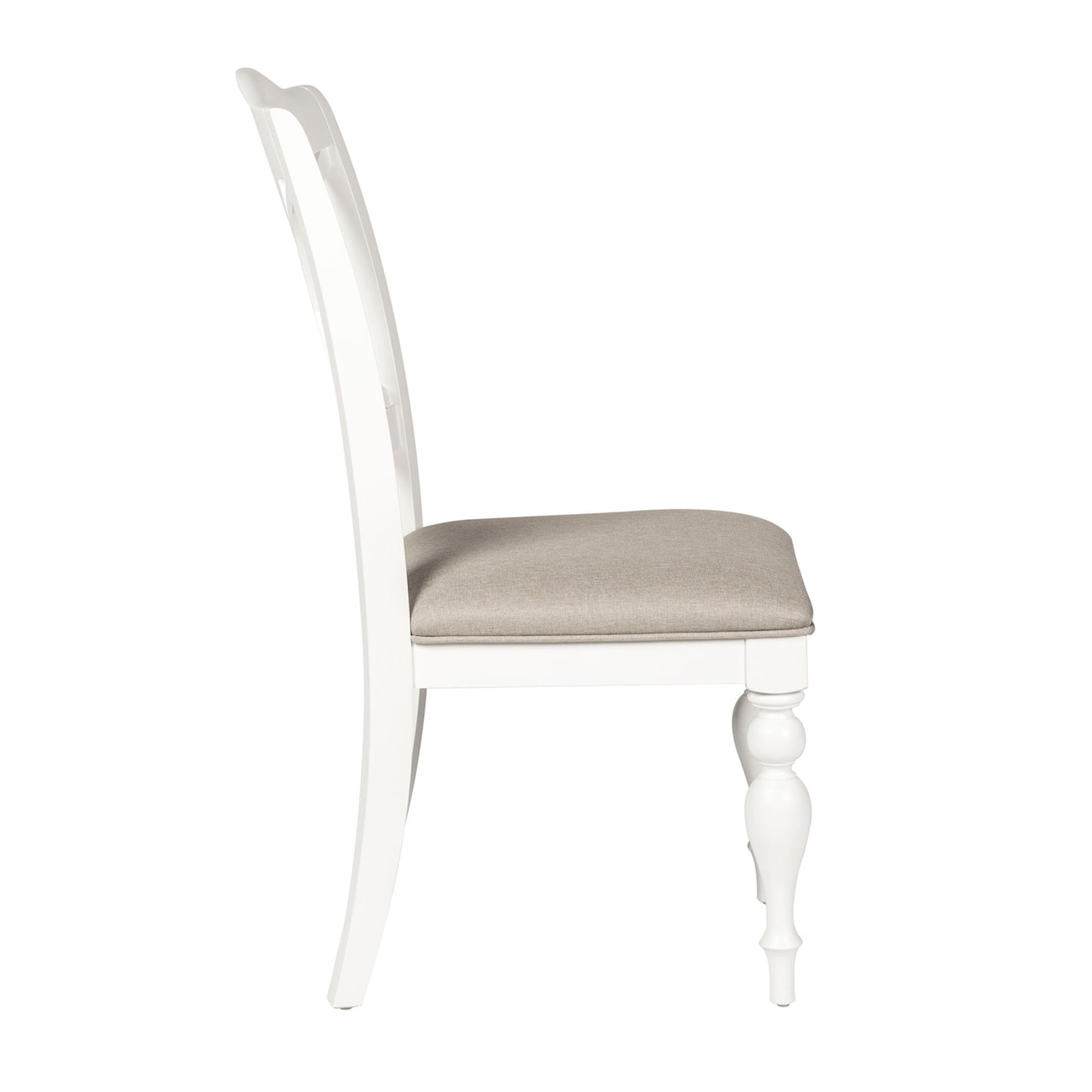 Summer House - Slat Back Side Chair - Oyster White