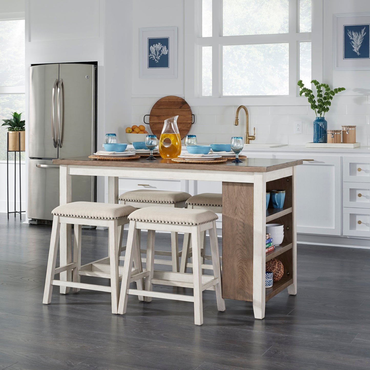 Brook Creek - 5 Pc Counter Set- Two Tone