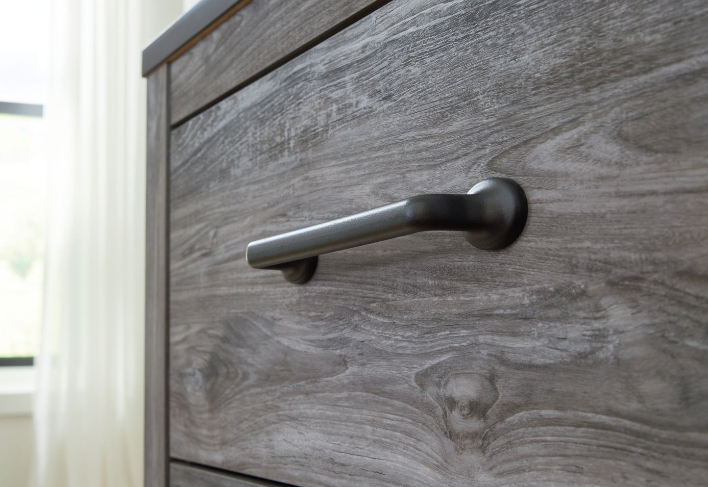 Bronyan - Dark Gray - Dresser And Mirror