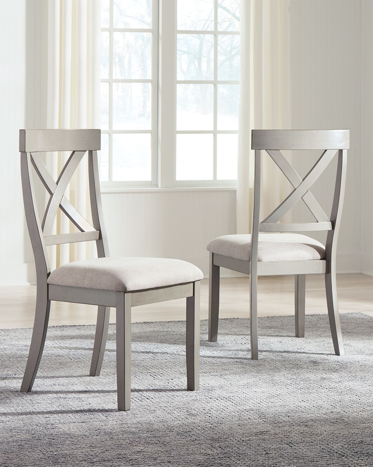 Parellen - Gray - 5 Pc. - Dining Room Table, 4 Side Chairs