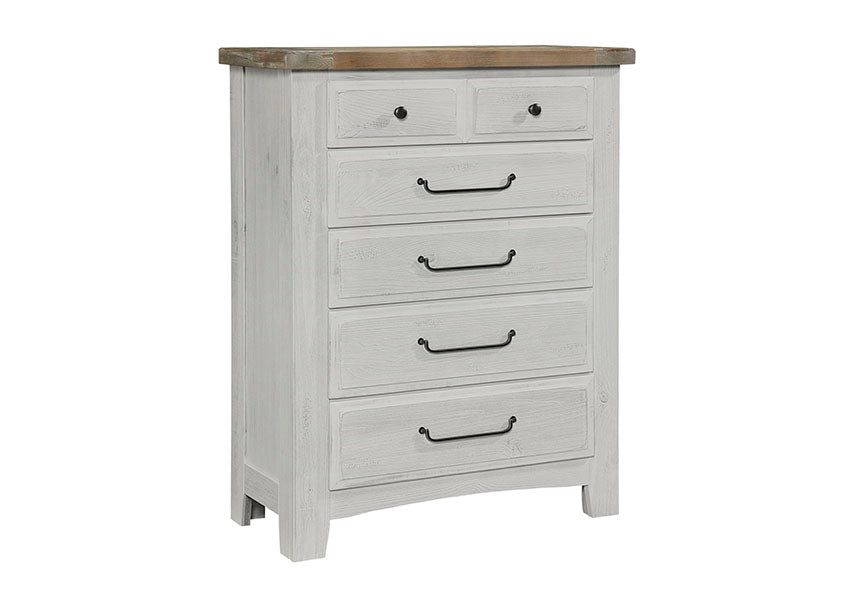 Sawmill - 5-Drawer Storage Chest - Alabaster 2-Tone