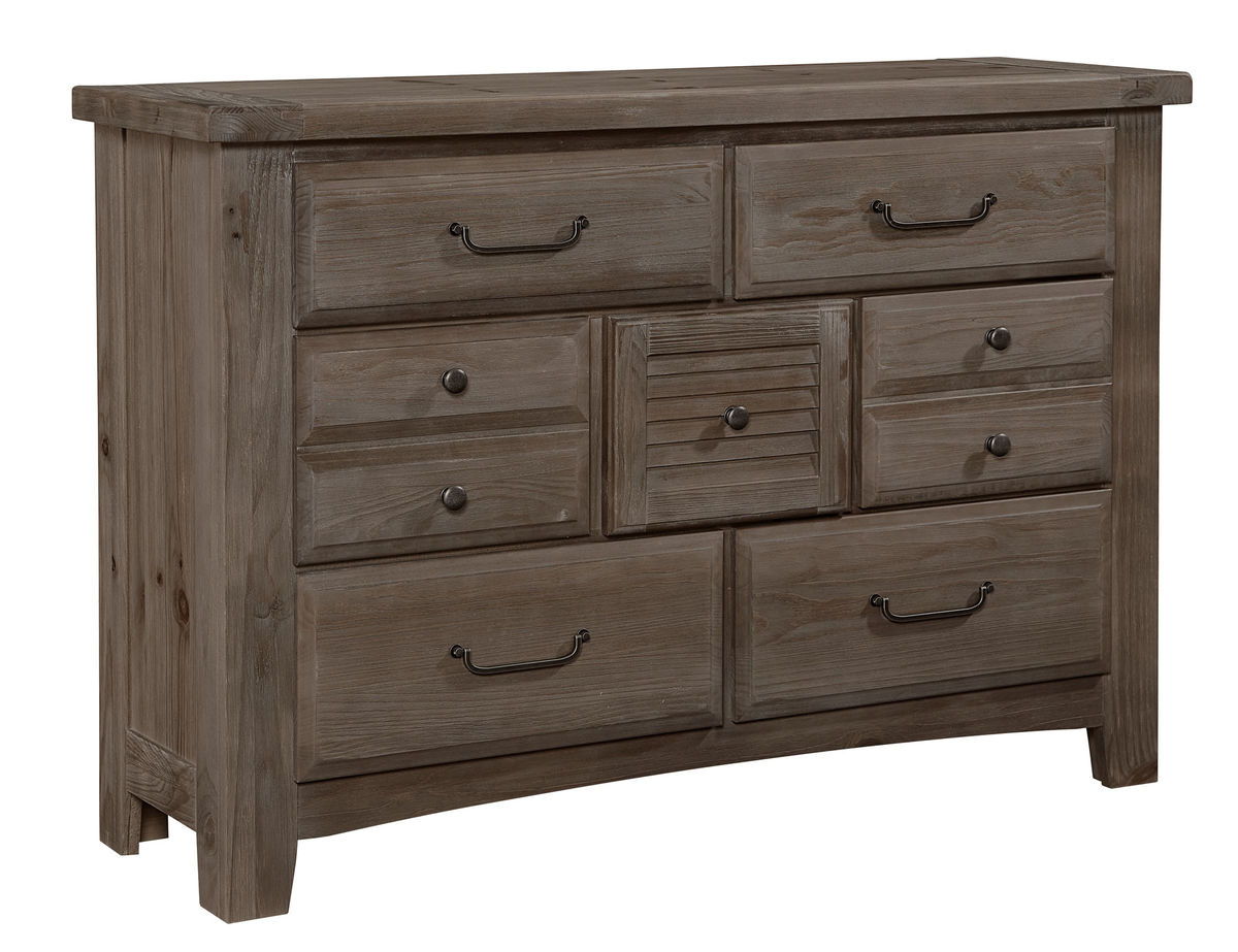 Sawmill - 7-Drawer Storage Dresser - Saddle Grey