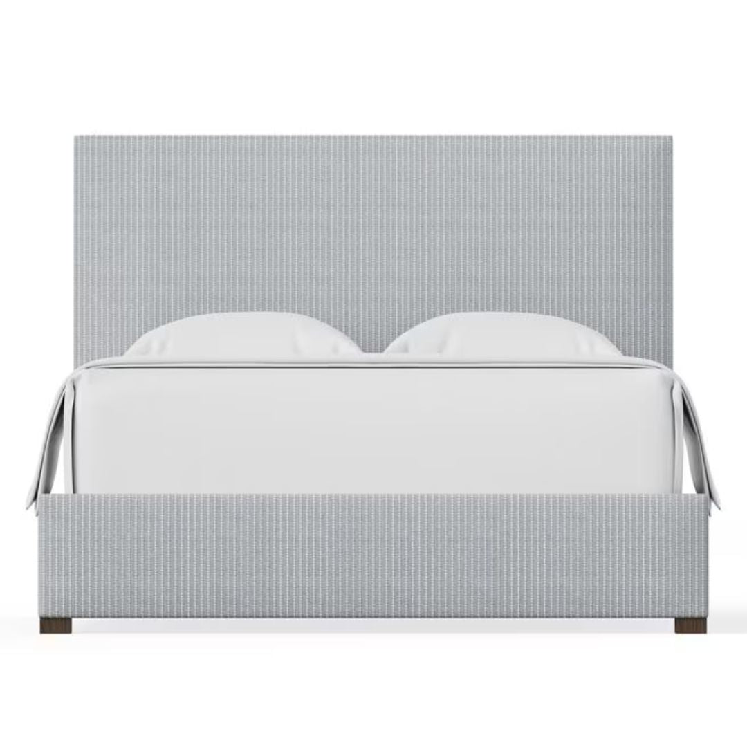 Choices - Amelia Queen Upholstered Bed - Navy Stripe