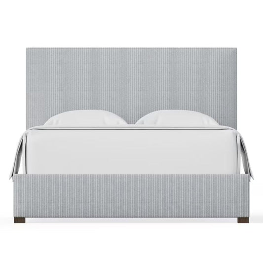 Choices - Amelia Queen Upholstered Bed - Navy Stripe