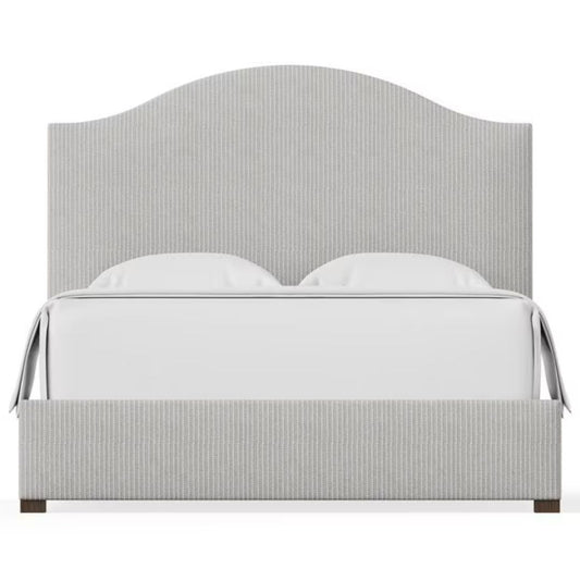 Choices - Emily Queen Upholstered Bed - Gray Stripe