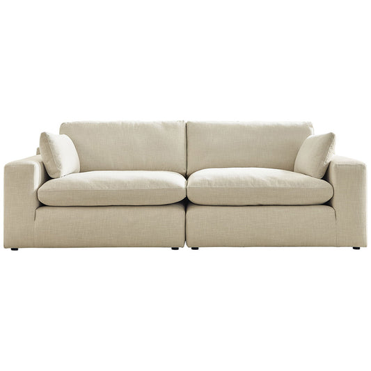 Elyza - Linen - Loveseat 2 Pc Sectional