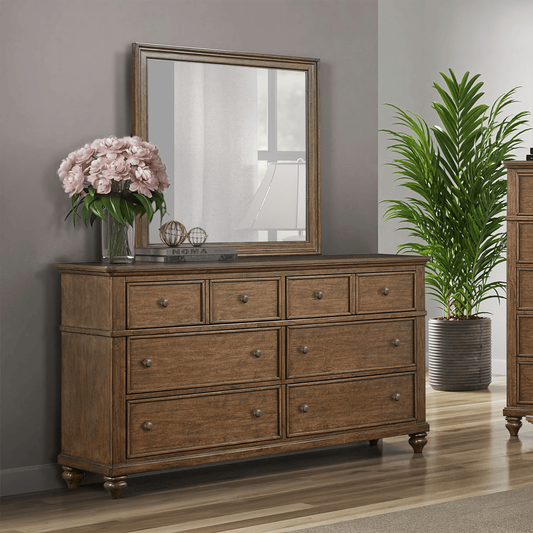 Twin Lakes - Dresser & Mirror - Chestnut