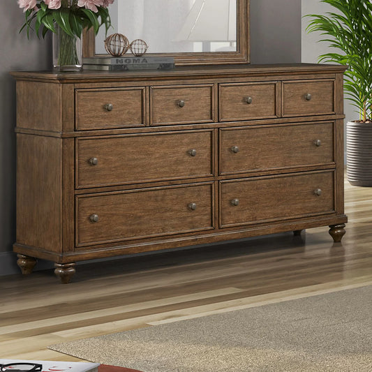 Twin Lakes - 6 Drawer Dresser - Chestnut