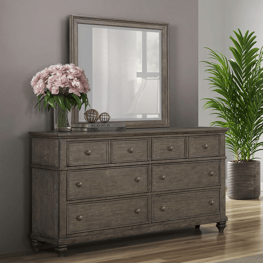 Twin Lakes - Dresser & Mirror - Gray