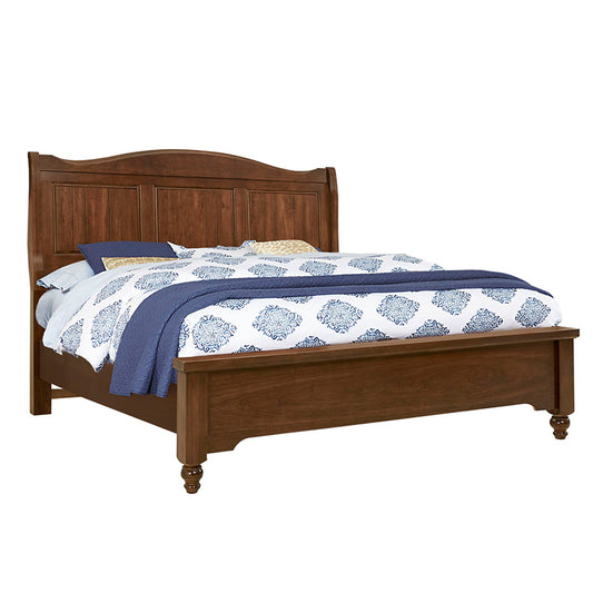 Heritage - California King Sleigh Bed - Amish Cherry