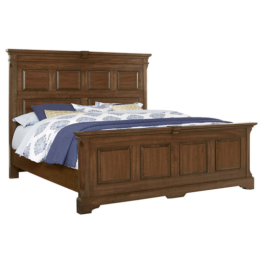 Heritage - King Mansion Bed With Decorative Rails - Amish Cherry