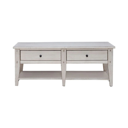 Lake House - Cocktail Table - White