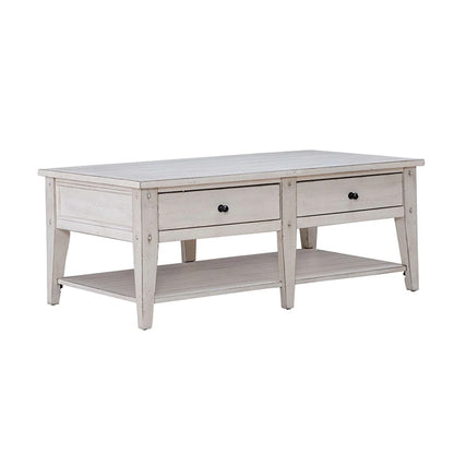 Lake House - Cocktail Table - White