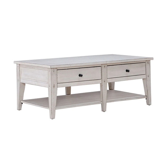 Lake House - Cocktail Table - White